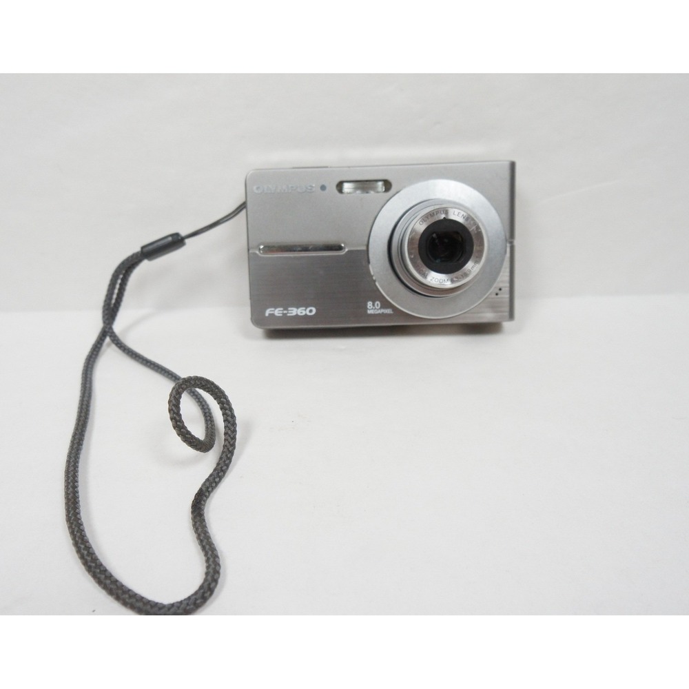 Olympus FE-360 8.0MP Digital Camera Silver 3x Optical Zoom Point and Shoot
